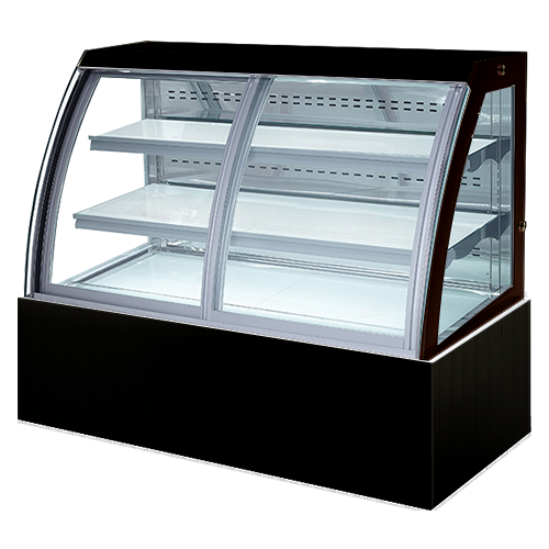 Front Open Cake and Bakery Display Fridge with 2 shelves